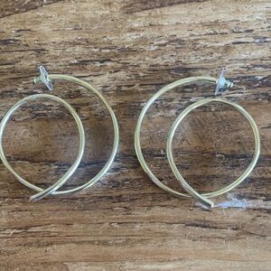 Kendra Scott Gold 2” Hoop Earrings